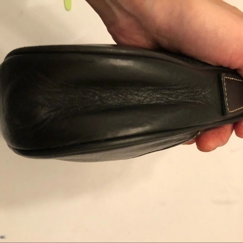 Coach vintage y2k black leather mini hobo shoulder bag - Picture 6 of 11